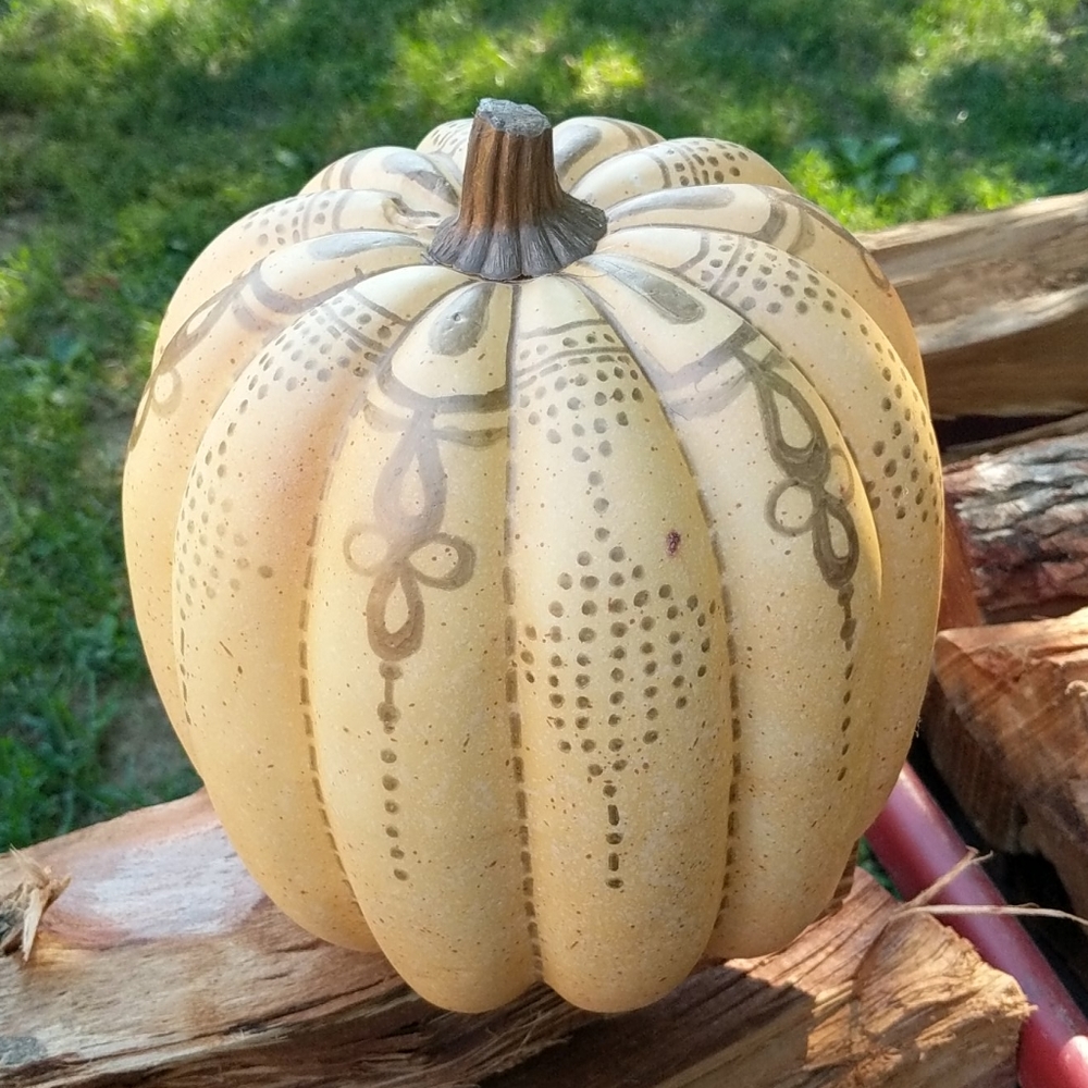 Fall Hand Decorated Fall Pumpkin